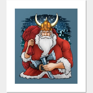 Viking Santa Posters and Art